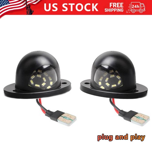Pair led license plate - plate, lights